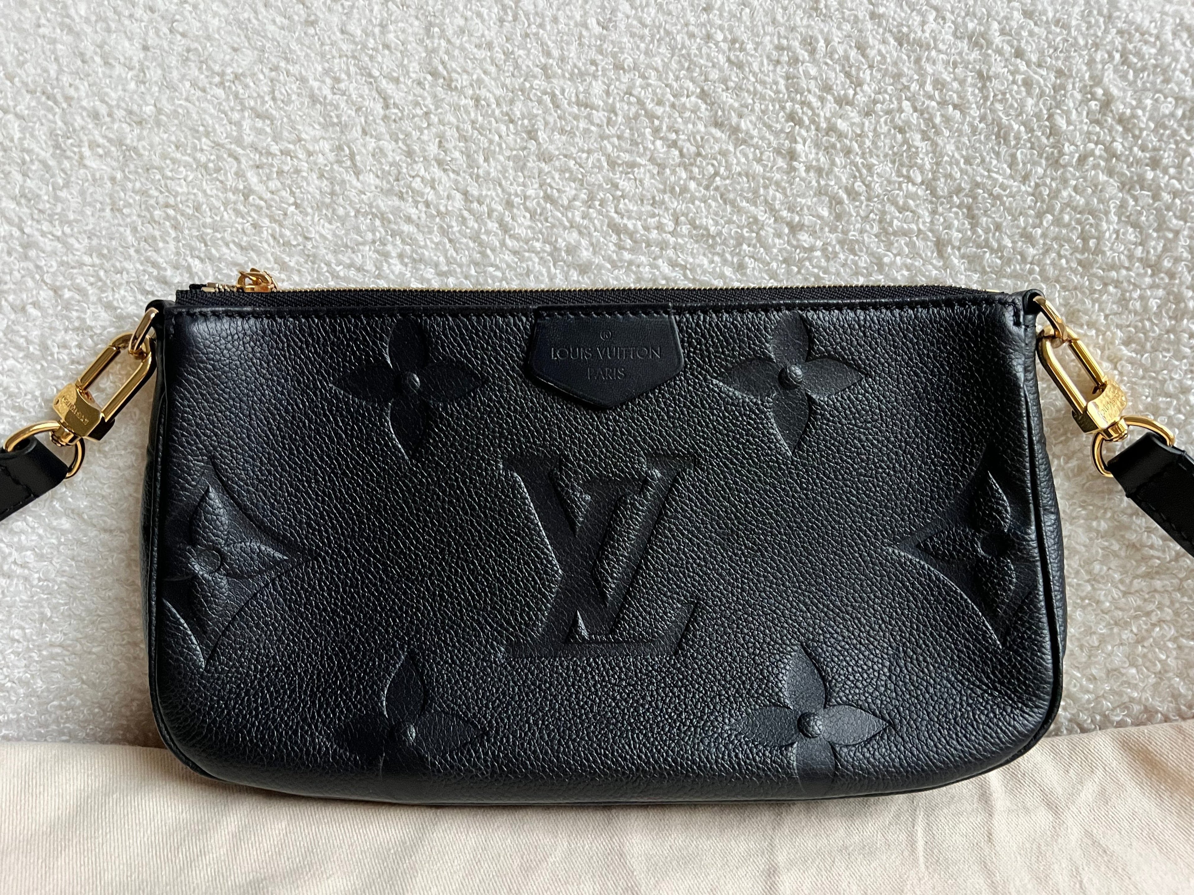 Louis Vuitton Multi Pochette Accessoires Black Empreinte (RRP £2140)