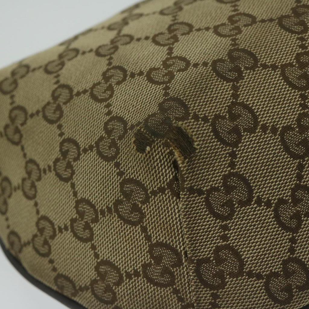 GUCCI GG Canvas Shoulder Bag Beige 181092 62236