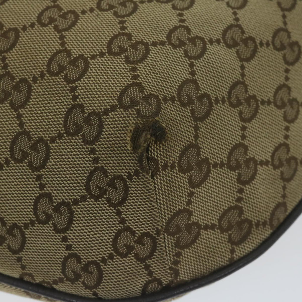 GUCCI GG Canvas Shoulder Bag Beige 181092 62236