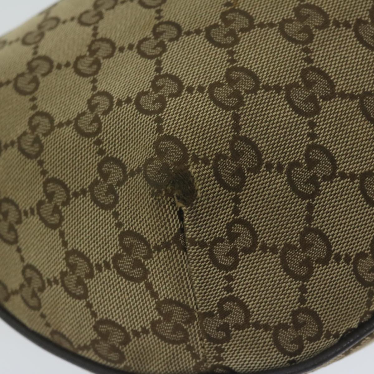 GUCCI GG Canvas Shoulder Bag Beige 181092 62236