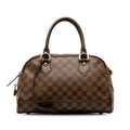 Louis Vuitton Monogram Duomo Handbag Mini Boston Bag N60008 Brown PVC Leather  Louis Vuitton