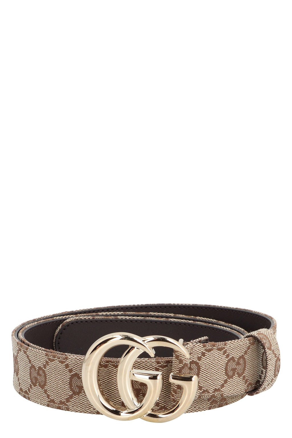 GUCCI Slim GG Supreme Belt with Double G Buckle