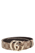 GUCCI Slim GG Supreme Belt with Double G Buckle