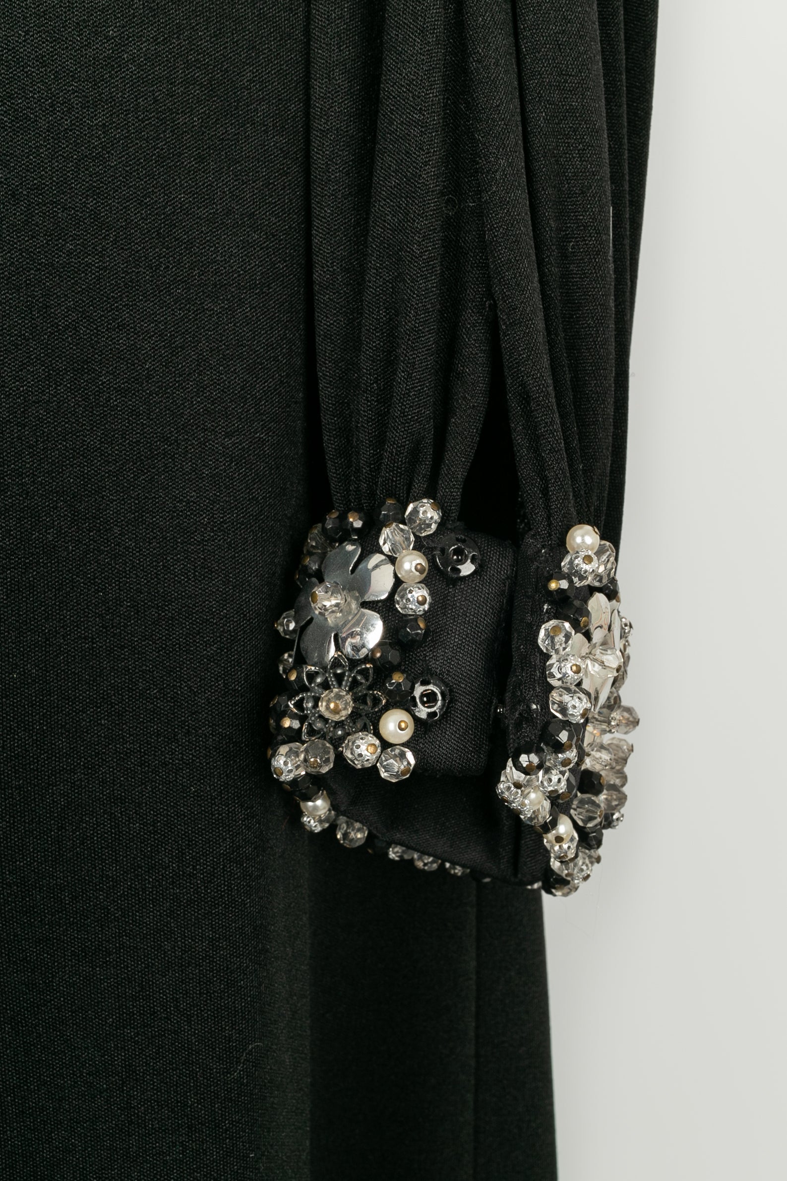 Robe noire en jersey Azzaro