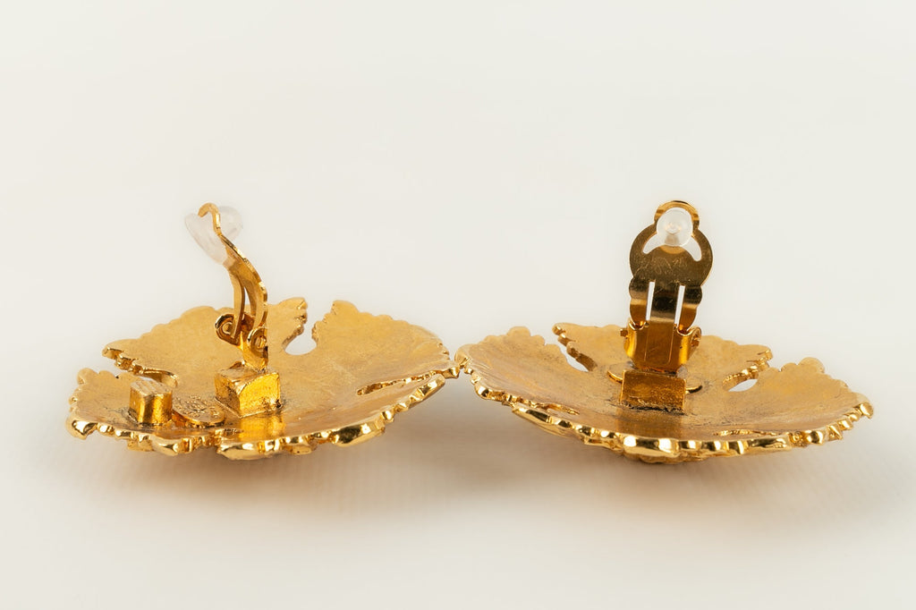 Boucles d'oreilles dorÃƒÆ’Ã‚Â©es Chanel