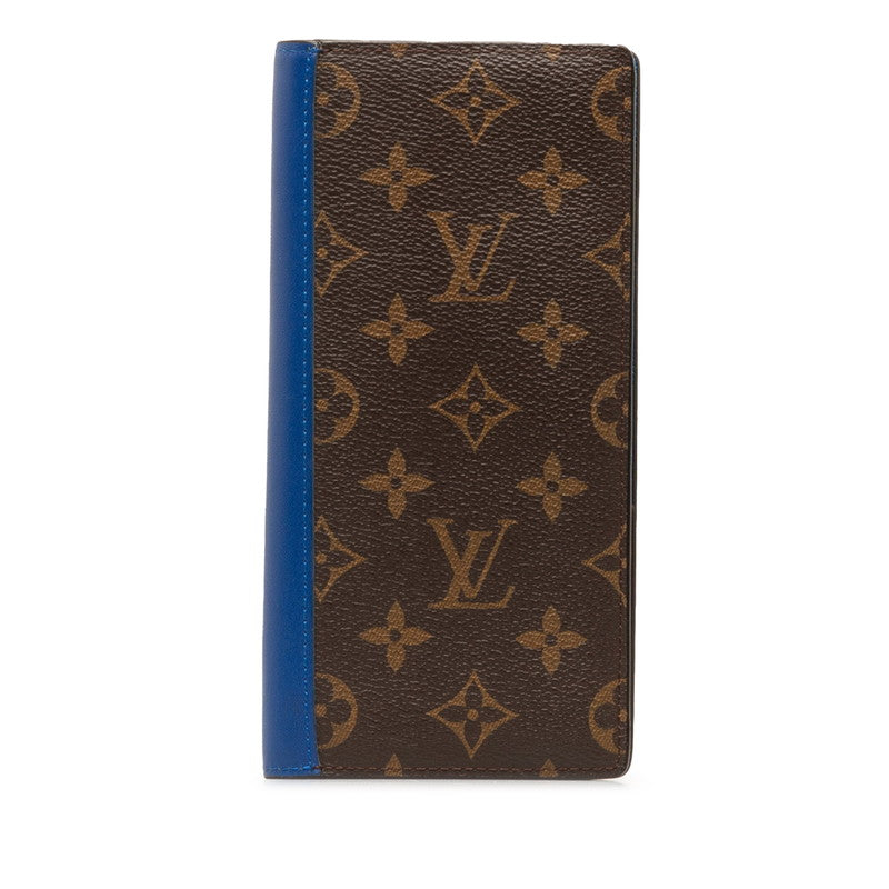 Louis Vuitton Monogram MacArthur Portefolio Brother Long Wallet Brown PVC Leather  Louis Vuitton