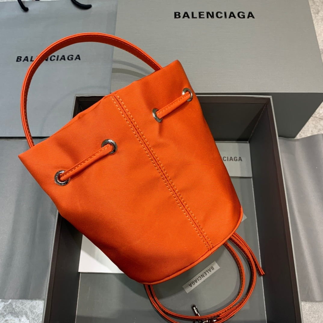 Balen Le Cagole MeGLAMIum Bucket Bag In Orange, For Women,  Bags 11.8in/30cm