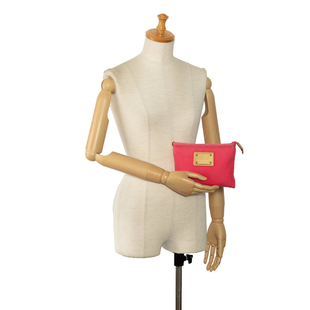 Pink Louis Vuitton Antigua Pochette PM Pouch
