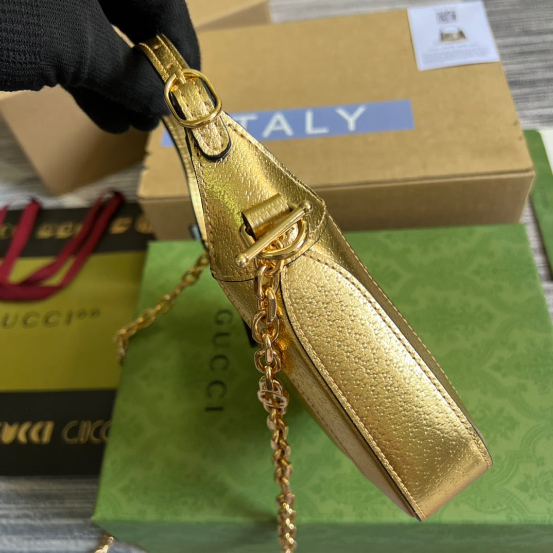 gg Jackie 1961 Lizard Mini Bag Gold For Women, Women’s Bags 7.5in/19cm gg ‎