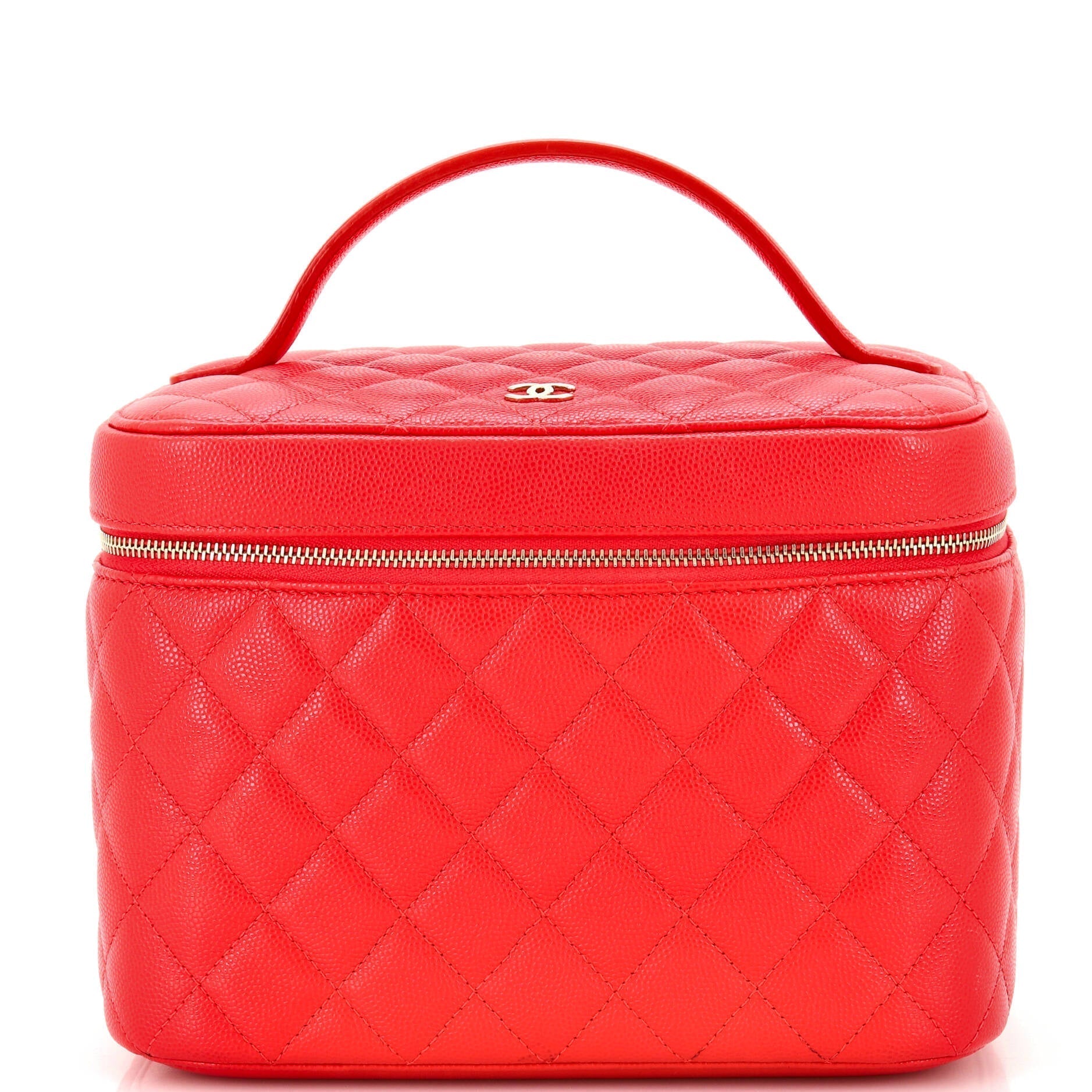CHANEL Classic Vanity Case Quilted Caviar Medium