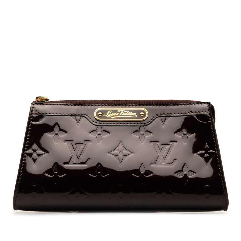 Louis Vuitton Monogram Vernis Tours Cosmetic Pouch M93564 Amarant Pearl Patent Leather  Louis Vuitton