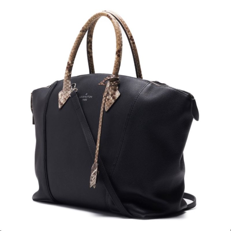 LOUIS VUITTON Lewitton Parnassea Lock MM 2WAY Handbag Leather  Piso Silver  Leather Handbag  Handbag  Handbag Hybrid  Delivery