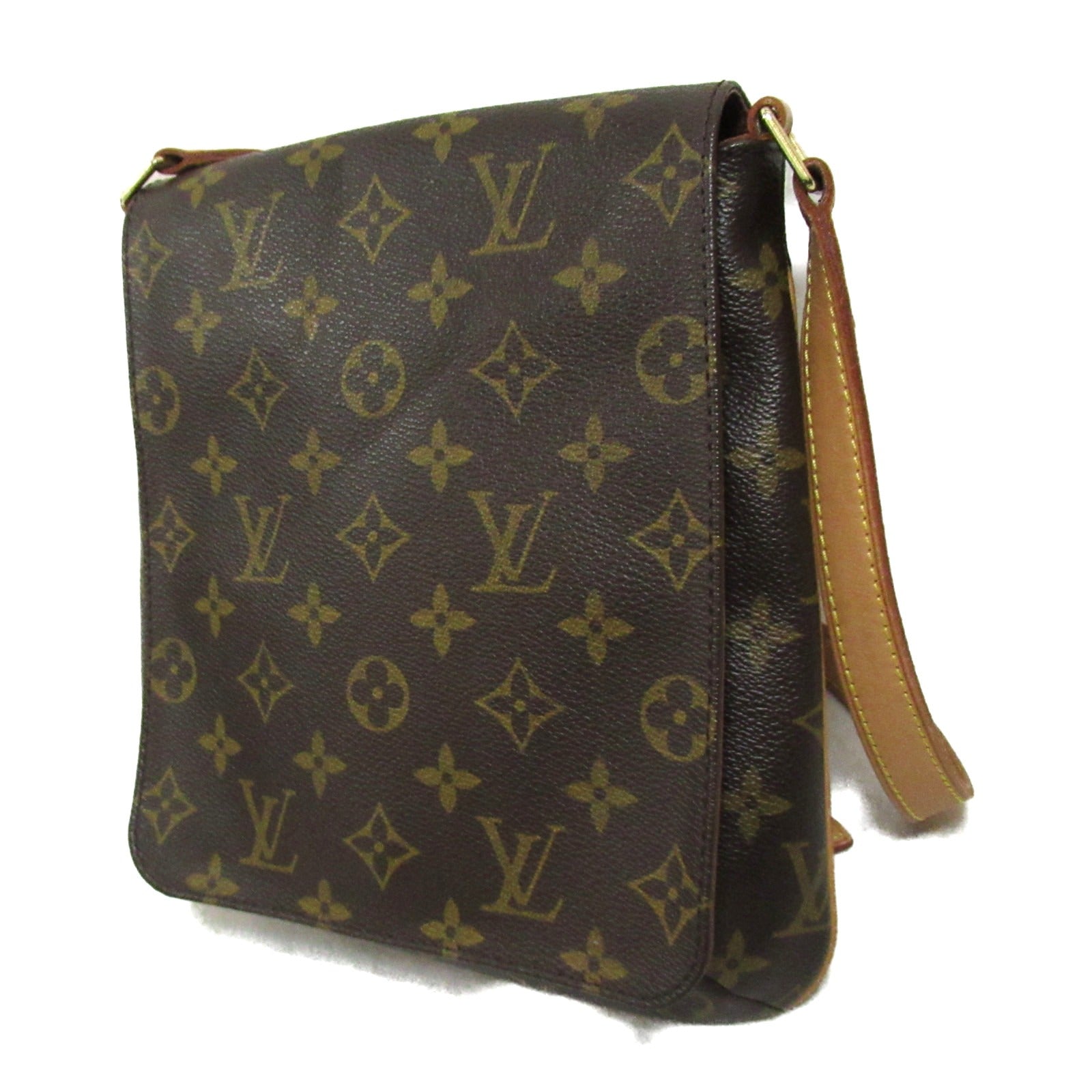 Louis Vuitton Musette Salsa Long Shoulder Bag Shoulder Bag PVC Coated Canvas Monogram  Brown M51387