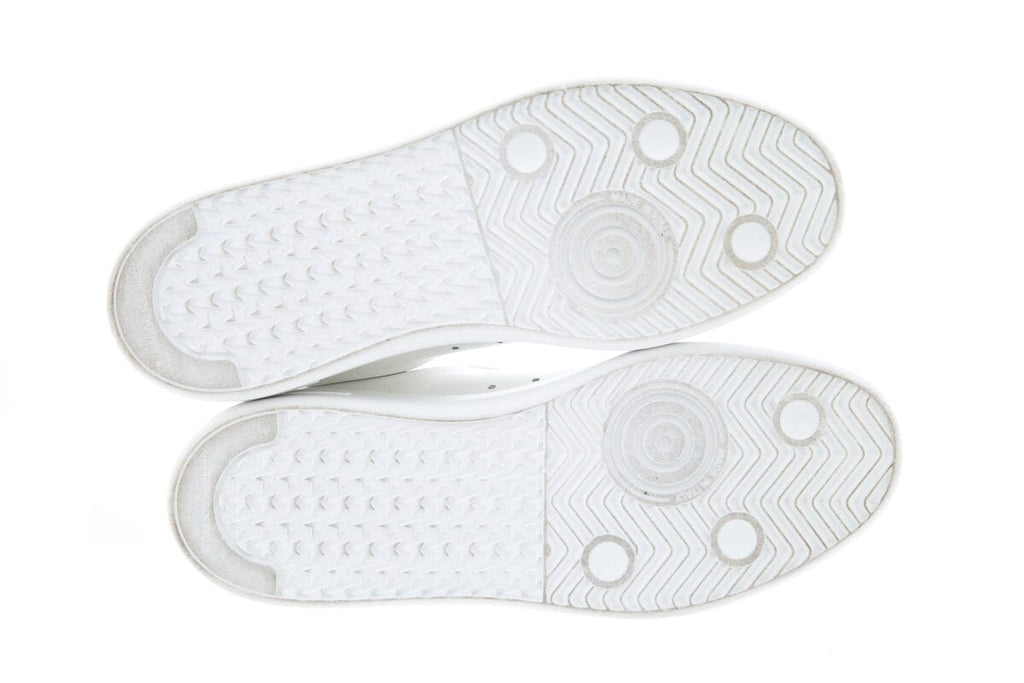 Golden Goose White & Silver Pure Star Sneakers SZ 37