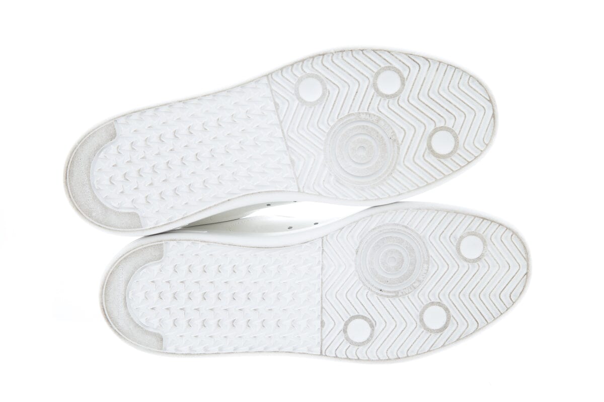 Golden Goose White & Silver Pure Star Sneakers SZ 37