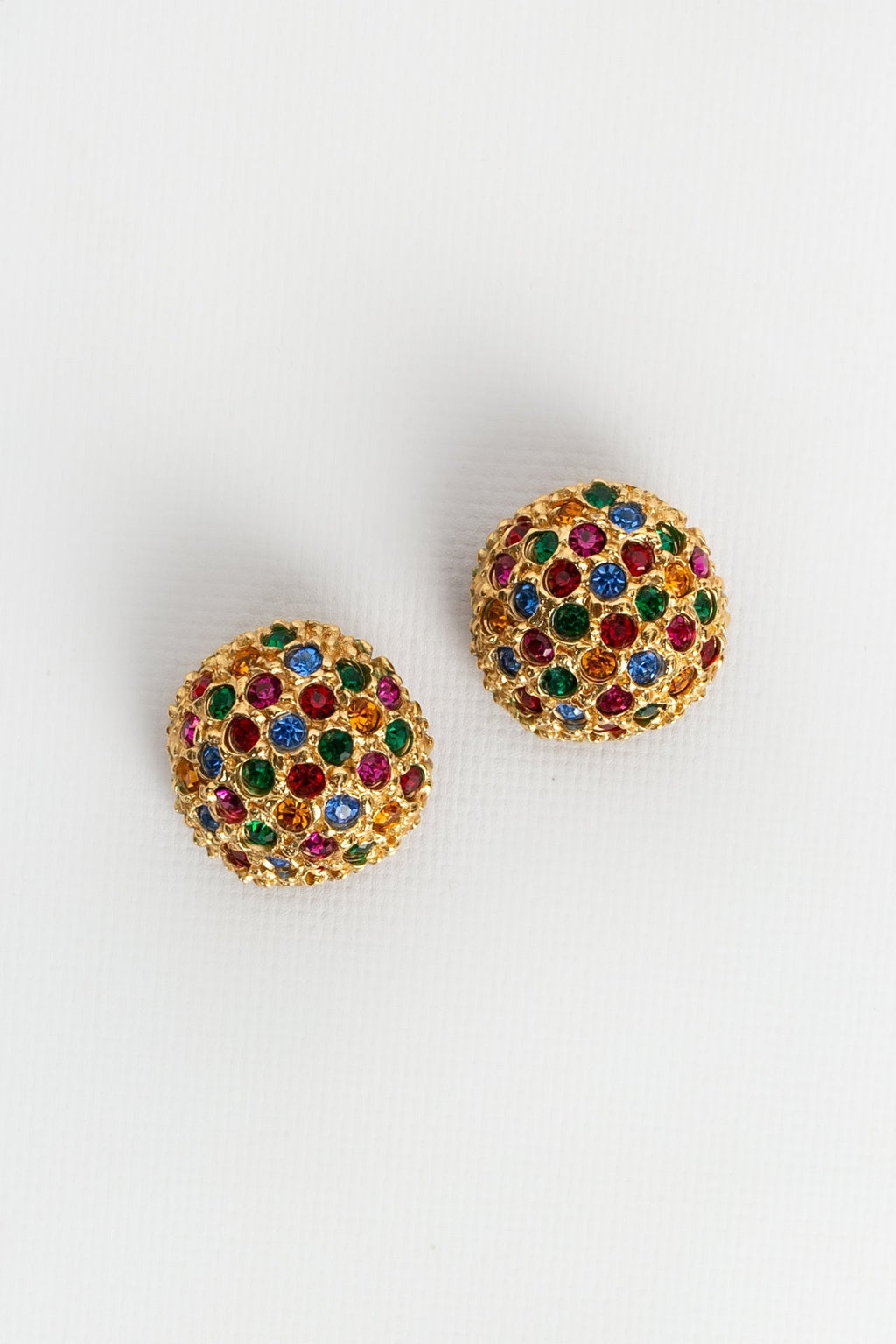 Boucles d'oreilles strassÃƒÆ’Ã‚Â©es Yves Saint Laurent