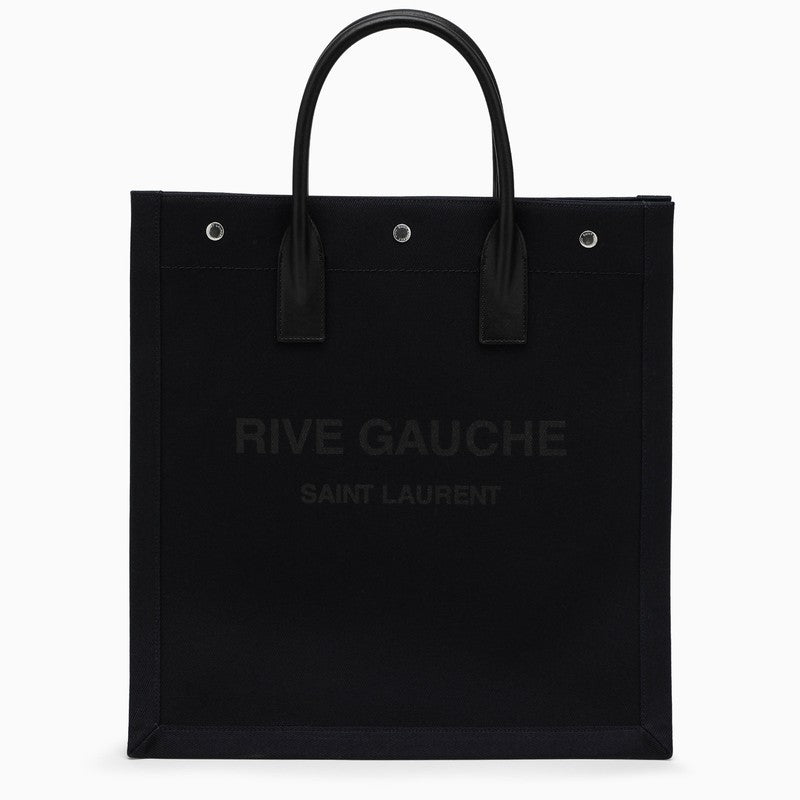 Saint Laurent Black/White Rive Gauche N/S Bag Men