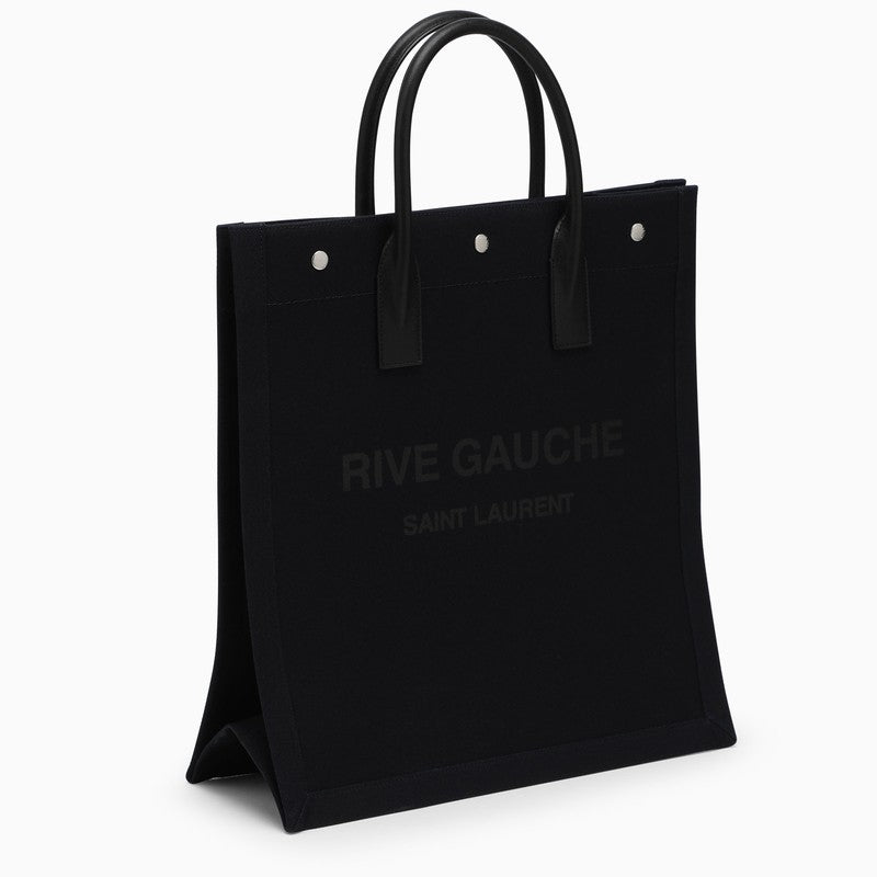 Saint Laurent Black/White Rive Gauche N/S Bag Men