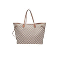 Louis Vuitton Neverfull Damier Azur GM Tote Rose Ballerine