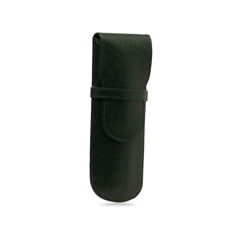 Louis Vuitton Taiga Etoile Stylo Pencase M30364 Episeas Green Leather  Louis Vuitton