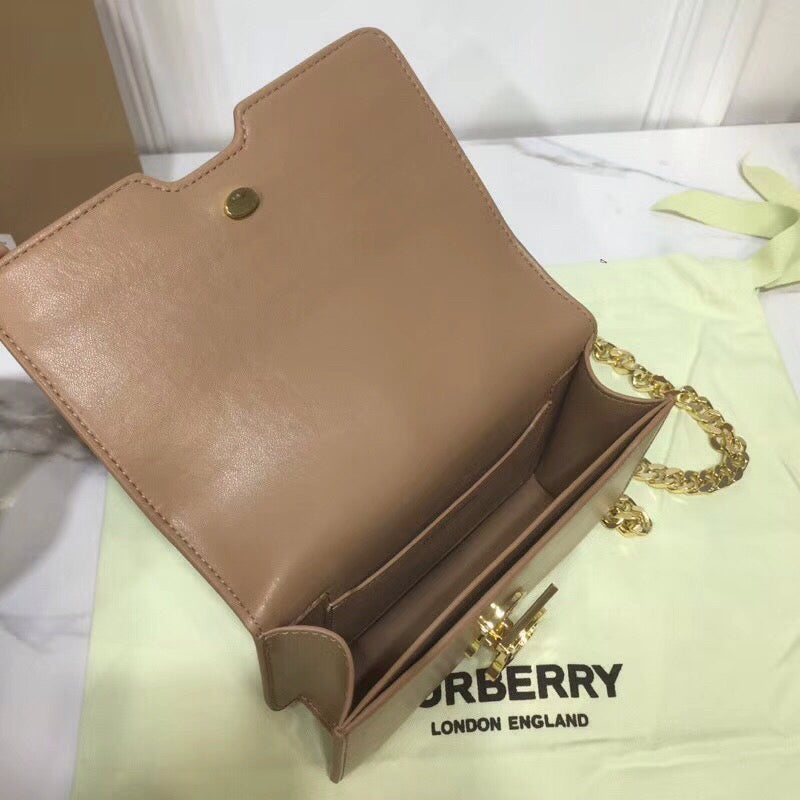 GLAMI Tb Chain Belt Bag Brown For Women, Bags 6.6in/17cm