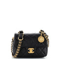 CHANEL Chain Soul Flap Bag Quilted Caviar Mini