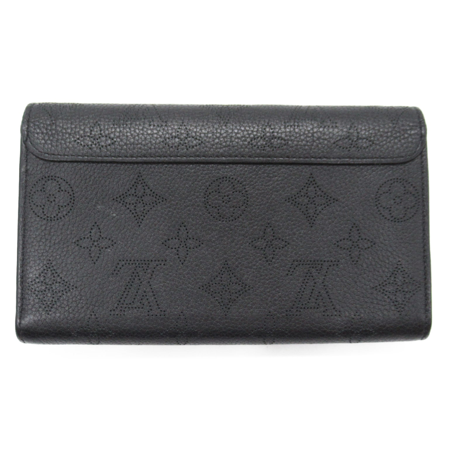 Louis Vuitton Louis Vuitton Portefolio Iris Round Long Wallet Leather Machina  Black M60143