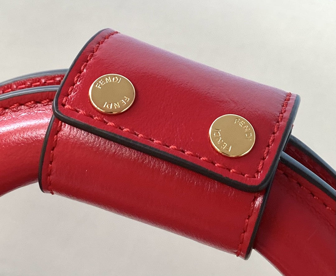 FI MeGLAMIum FF Tote Shoulder Red Bag For Woman 38cm/15in