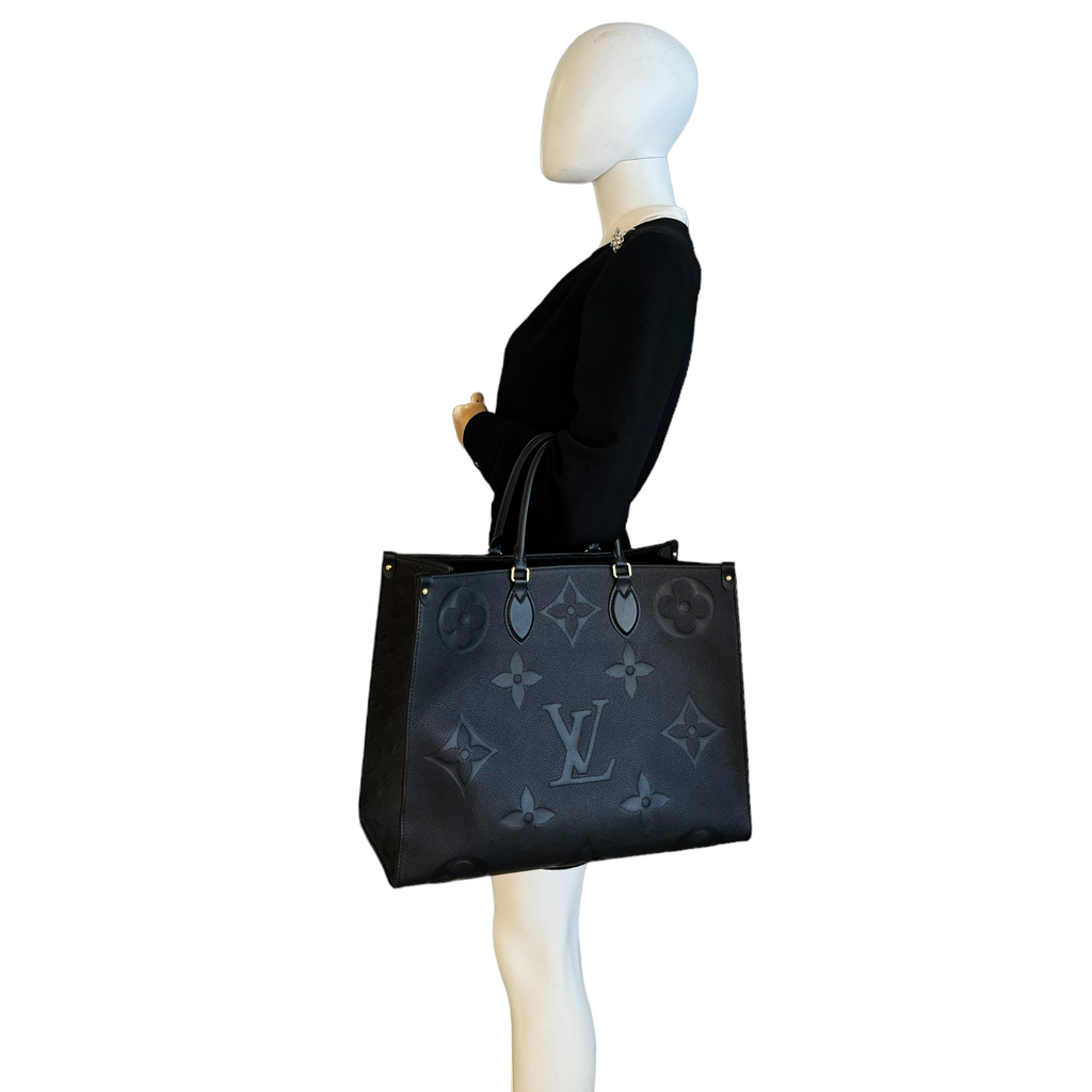 Louis Vuitton Onthego MM Black Monogram Empreinte