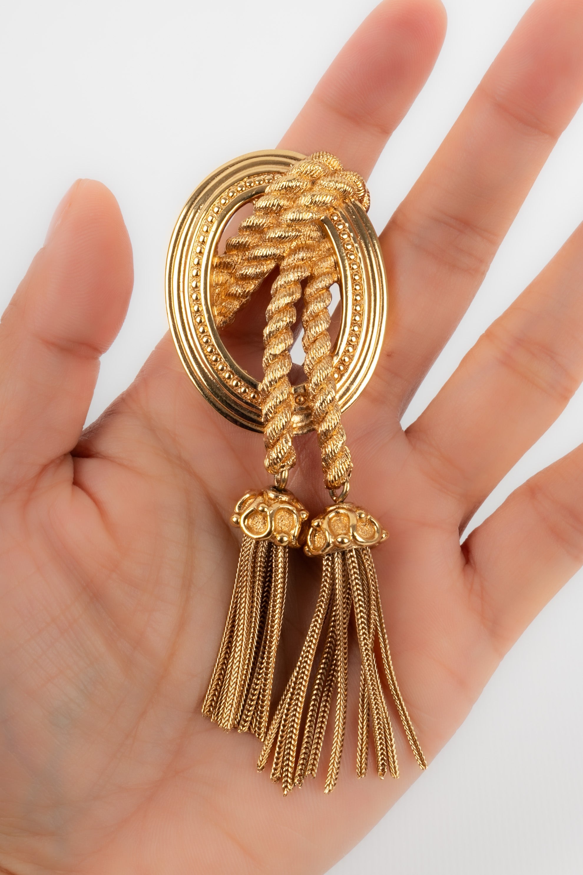 Broche en mÃƒÆ’Ã‚Â©tal dor Dior