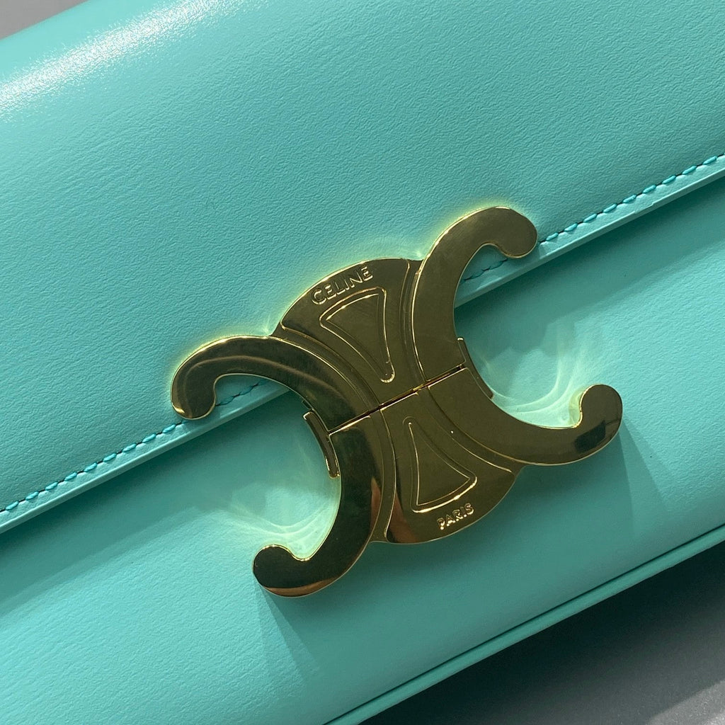GLAMI Triomphe Shoulder Bag Mint Green For Women 8in/20cm