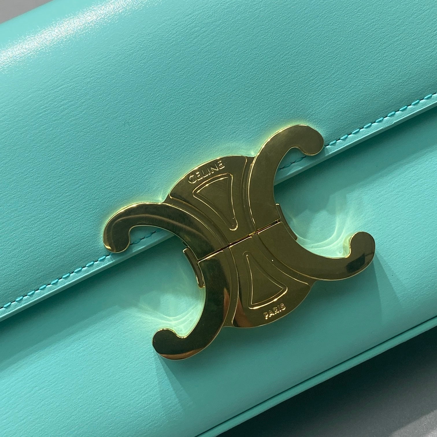 GLAMI Triomphe Shoulder Bag Mint Green For Women 8in/20cm
