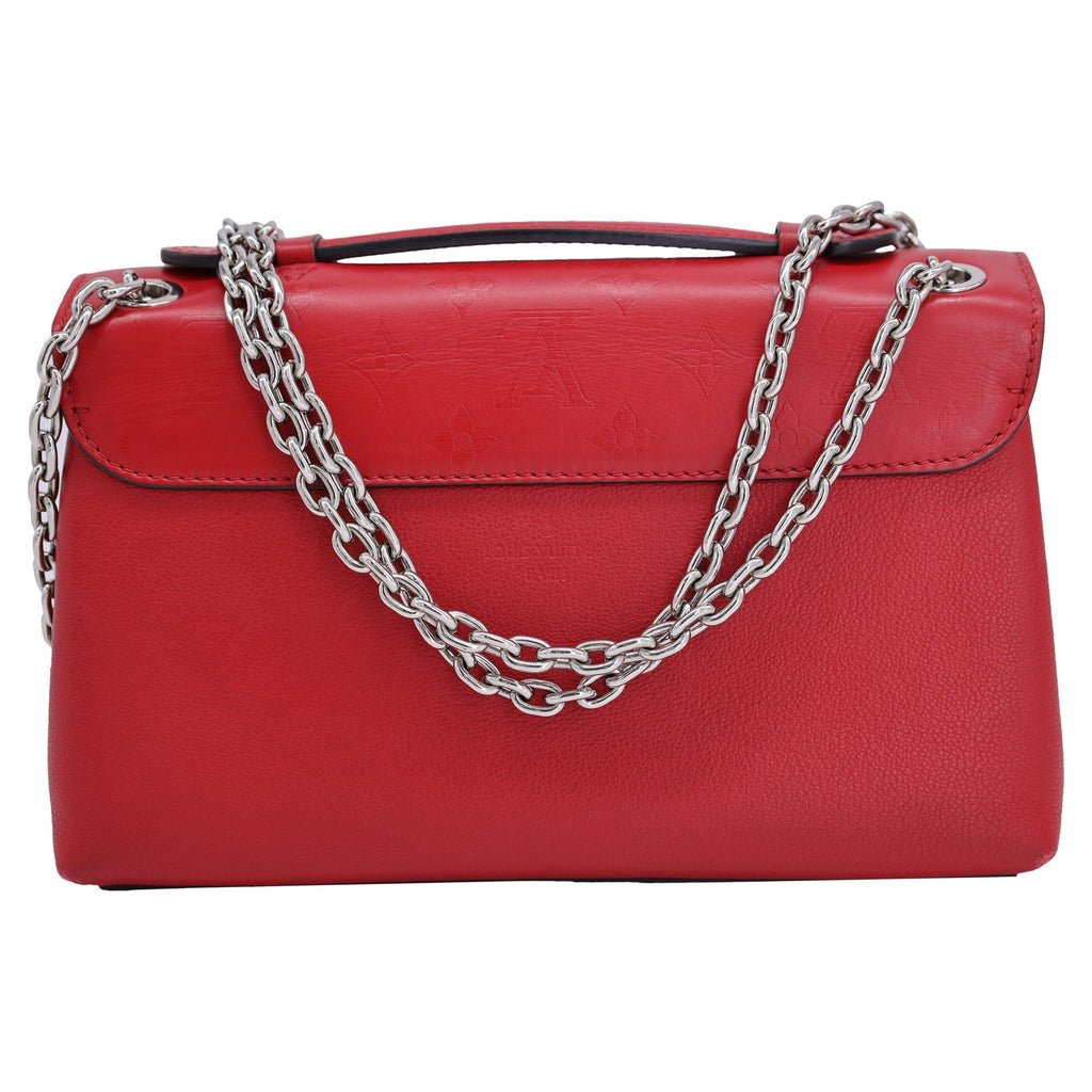 Louis Vuitton Rubis Monogram Very Chain Shoulder Bag in  Red Calfskin Leather
