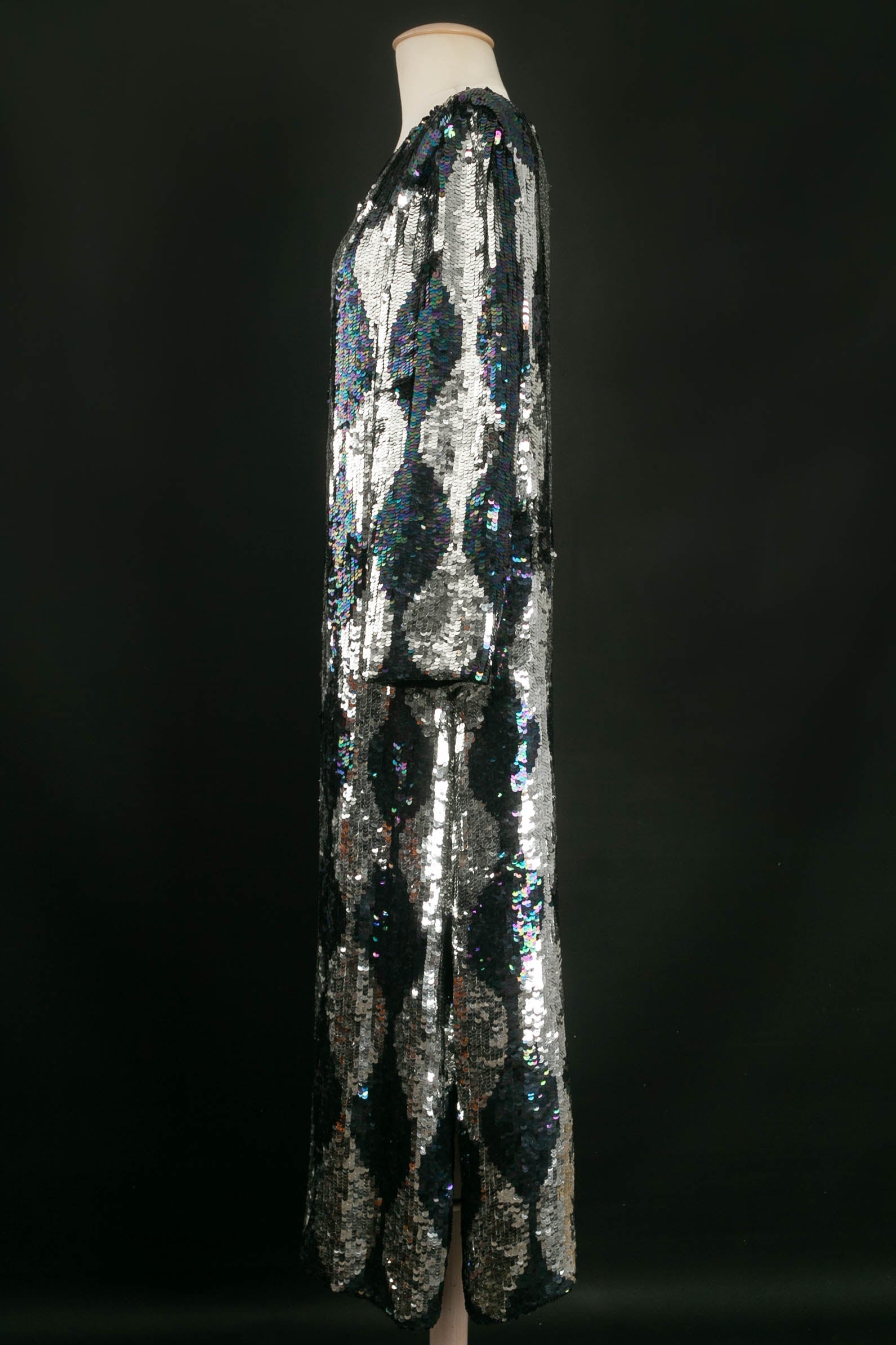 Long manteau ÃƒÆ’Ã‚Â  paillettes