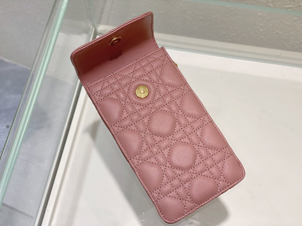 GLAMI Caro Phone Holder With Chain Pink, For Women, WomenÃ¢â‚¬â„¢s Handbags 7.5in/18.5cm CD S5105UWHC_M50P