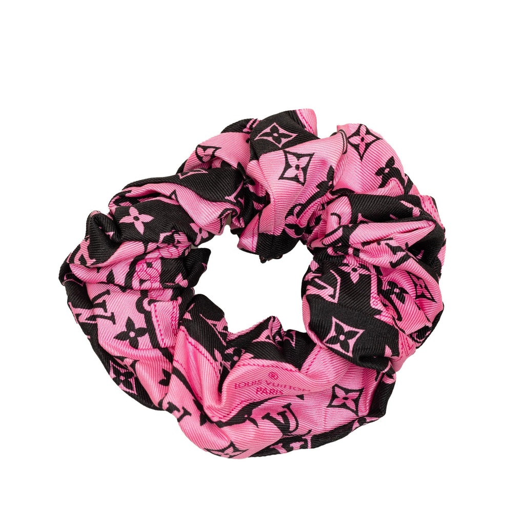 Pink Louis Vuitton Monogram Bee Mindful Chouchou Scrunchie