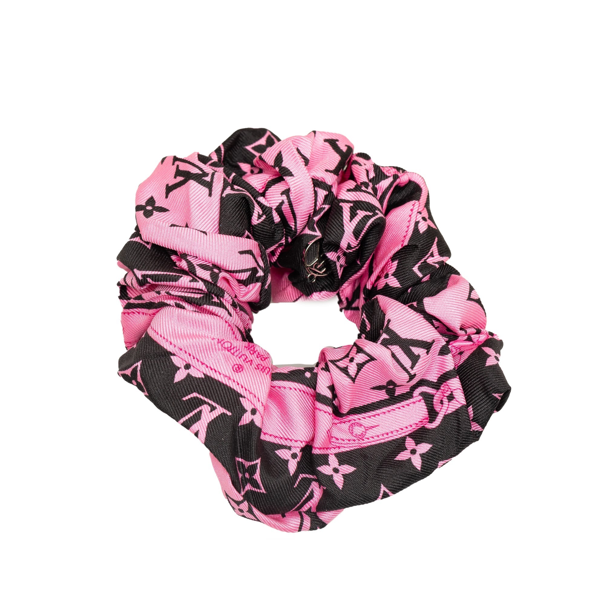 Pink Louis Vuitton Monogram Bee Mindful Chouchou Scrunchie
