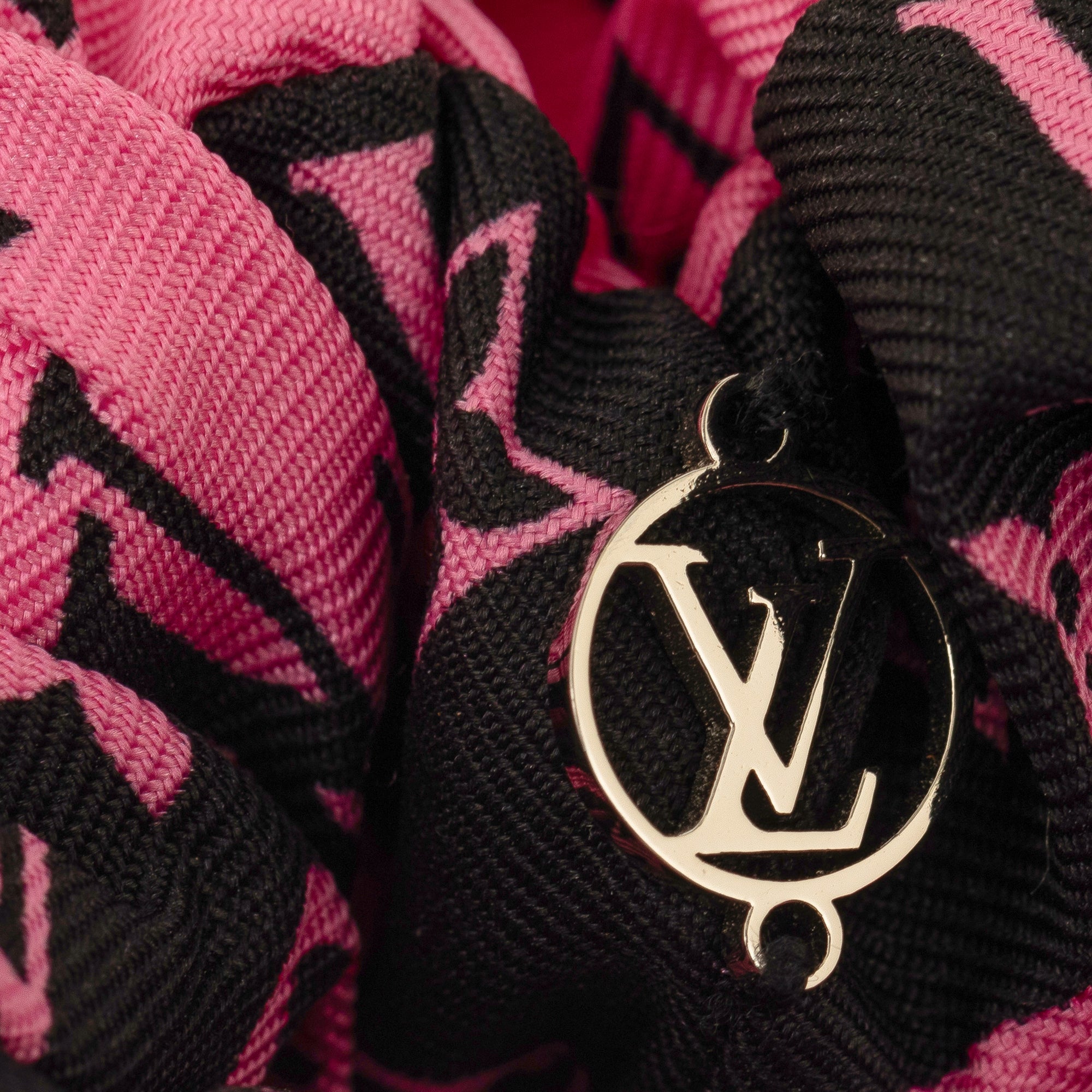 Pink Louis Vuitton Monogram Bee Mindful Chouchou Scrunchie