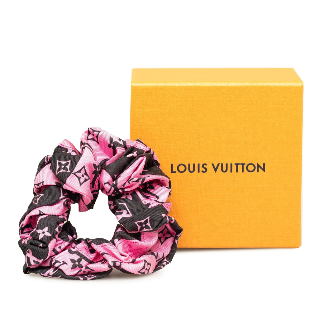 Pink Louis Vuitton Monogram Bee Mindful Chouchou Scrunchie