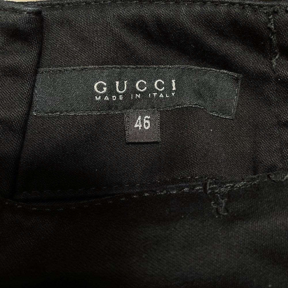 Gucci Black Cotton Trousers - 2000s