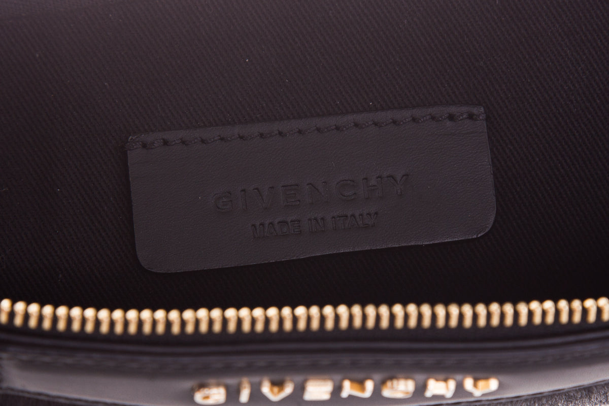 Givenchy Black & Red Pony Hair Antigona Pouch