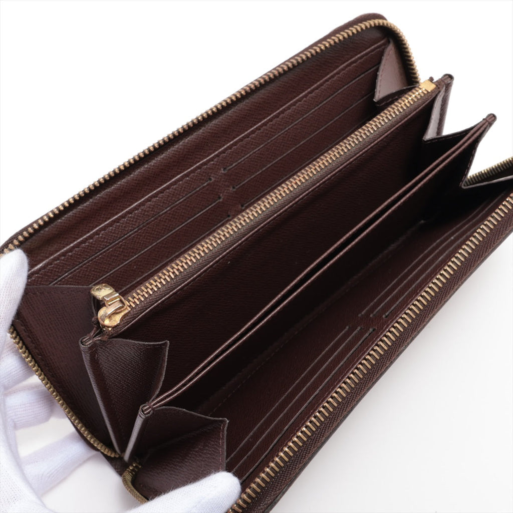 Louis Vuitton Damier Zippie Wallet N41661 Brown Round Zip Wallet