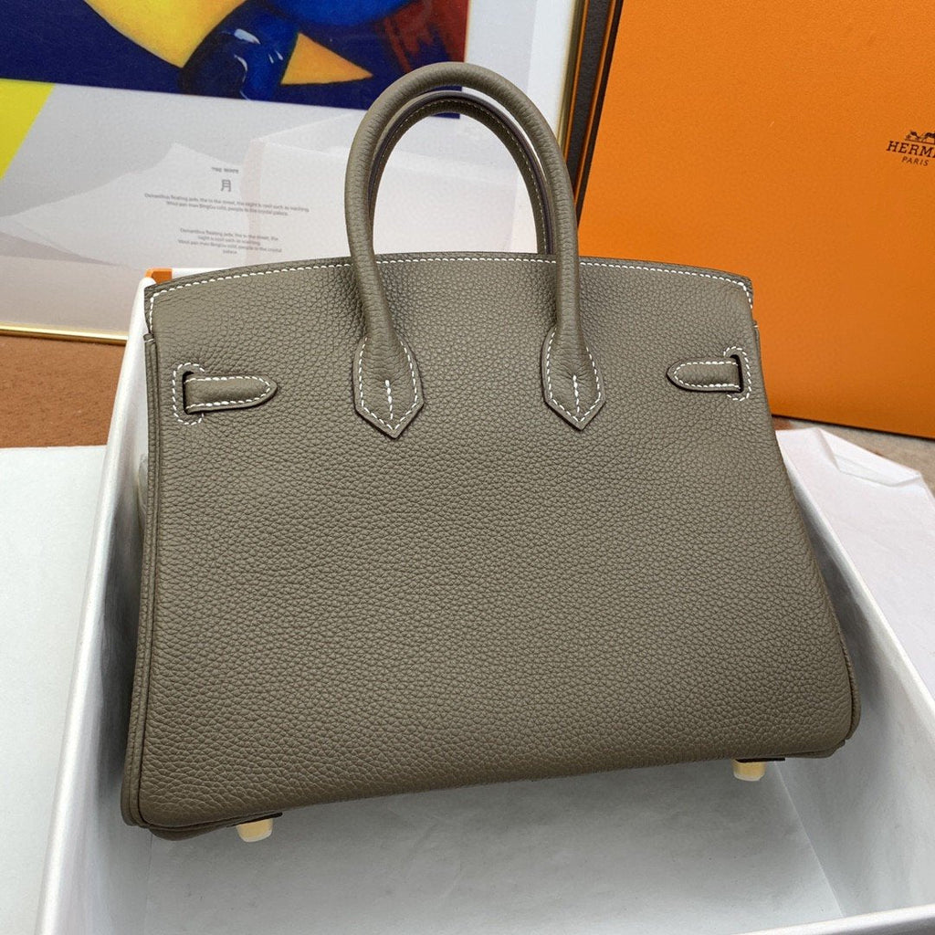 HM Birkin Nata Swift Brown For Women Gold Toned Hardware 10in/25cm