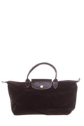 Longchamp Brown Courdoroy Handbag