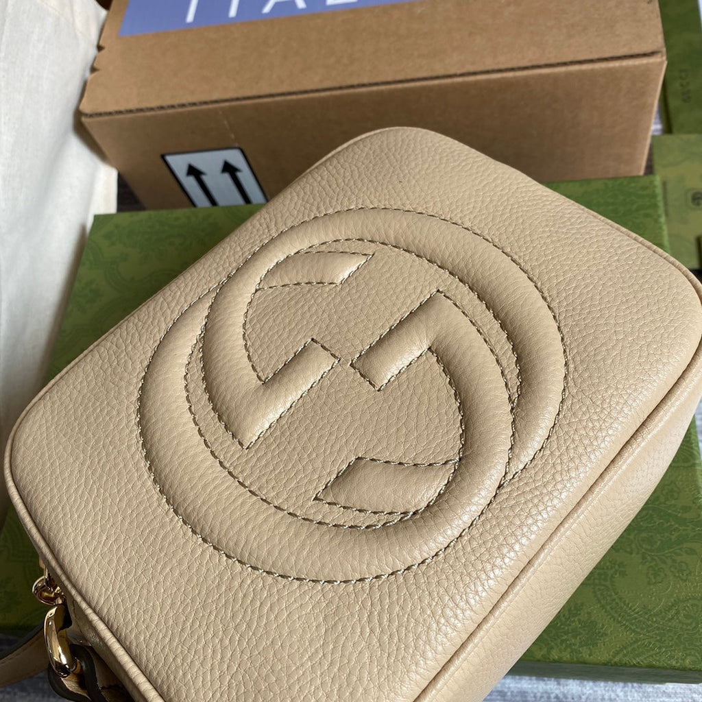 gg Soho Small Disco Bag Beige For Women, Women’s Bags, Shoulder And Crossbody Bags 8in/21cm gg 308364