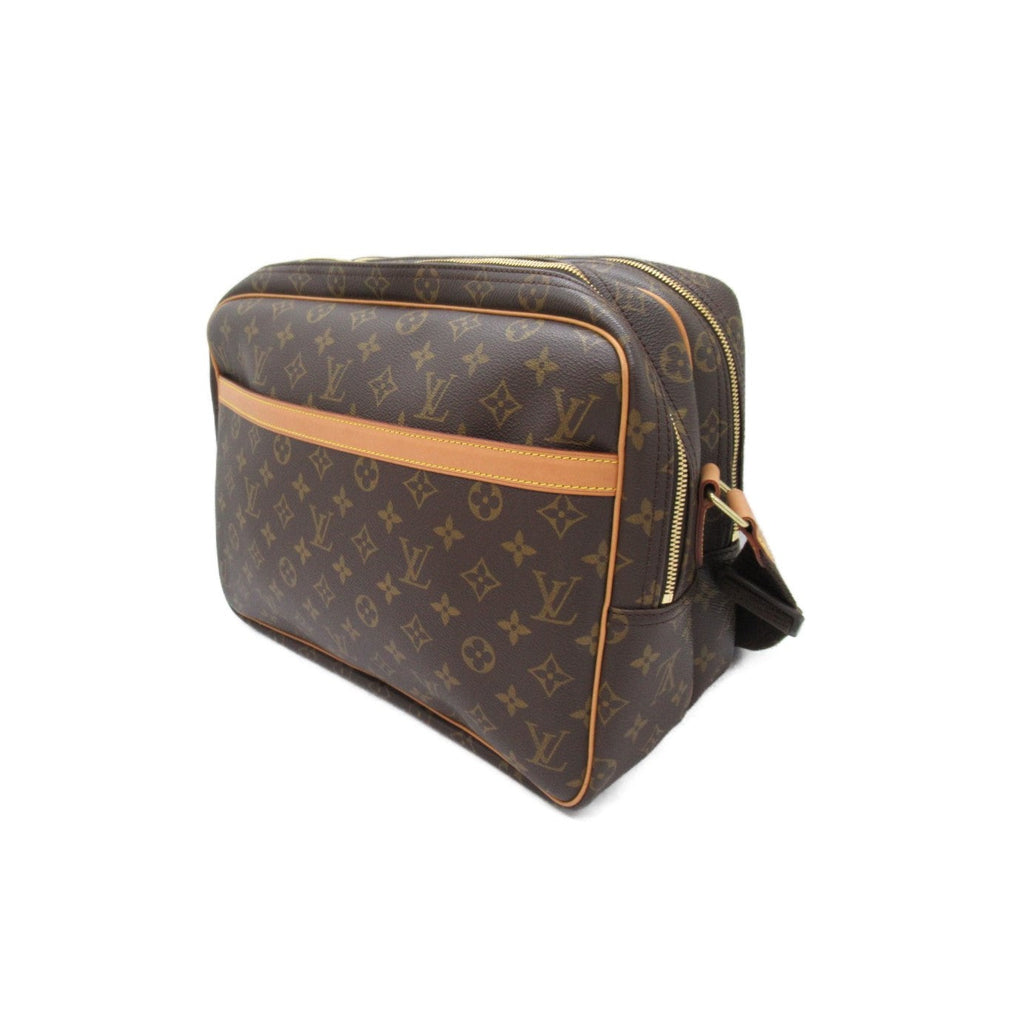 Louis Vuitton Reporters GM Shoulder Bag PVC Coated Linen Monogram  Brown M45252