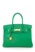 HermÃƒÆ’Ã‚Â¨s Birkin 30cm  Menthe Mint Green Handbag