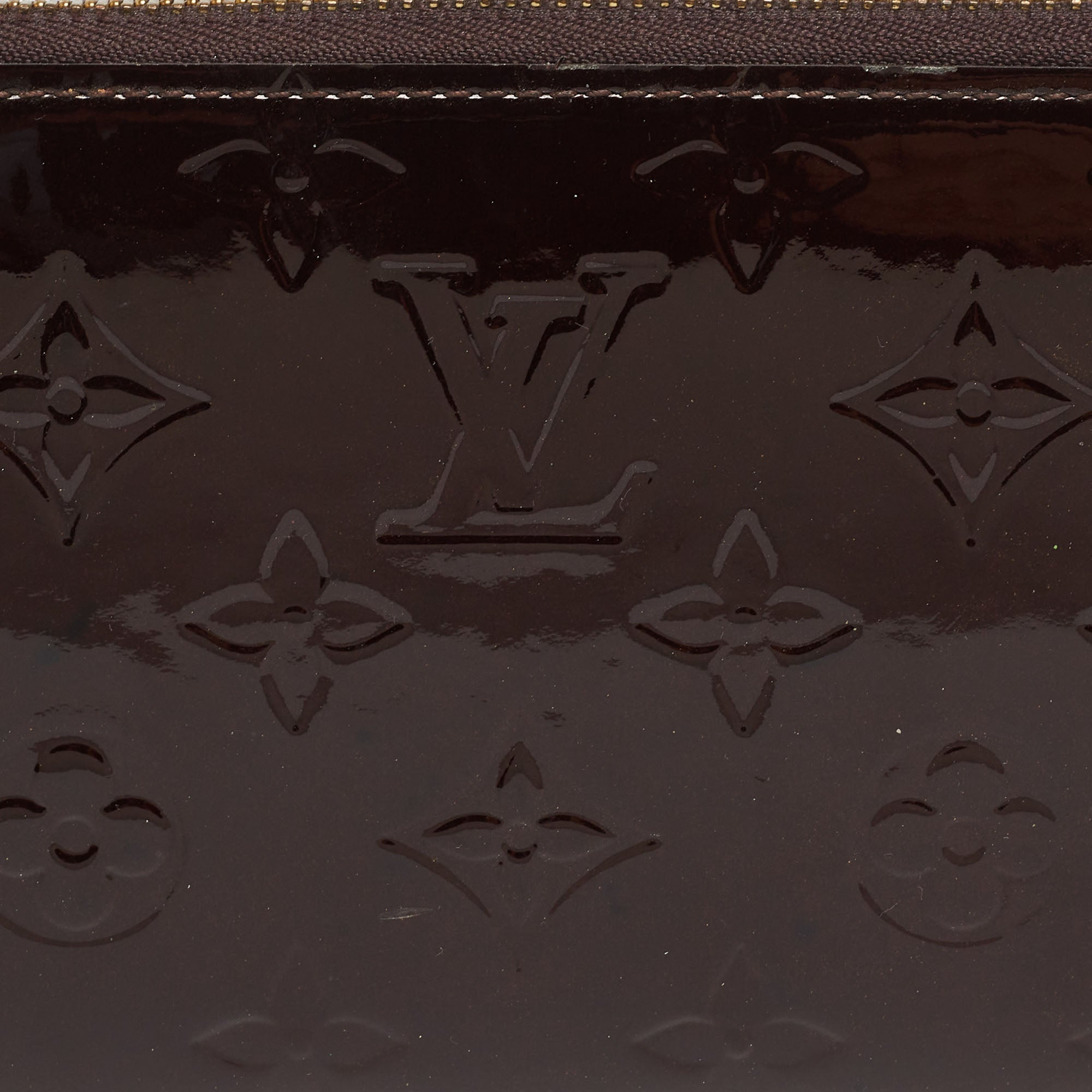 Louis Vuitton Amarante Monogram Vernis Zippy Wallet
