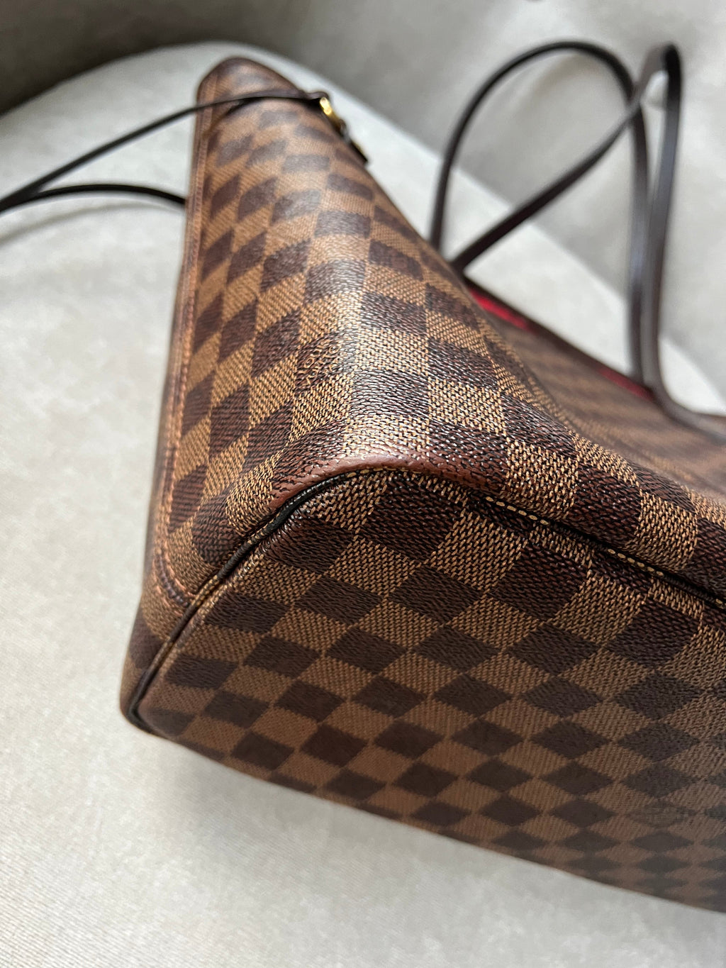 Louis Vuitton Neverfull MM Damier Ebene Cherry Interior (RRP £1,410)