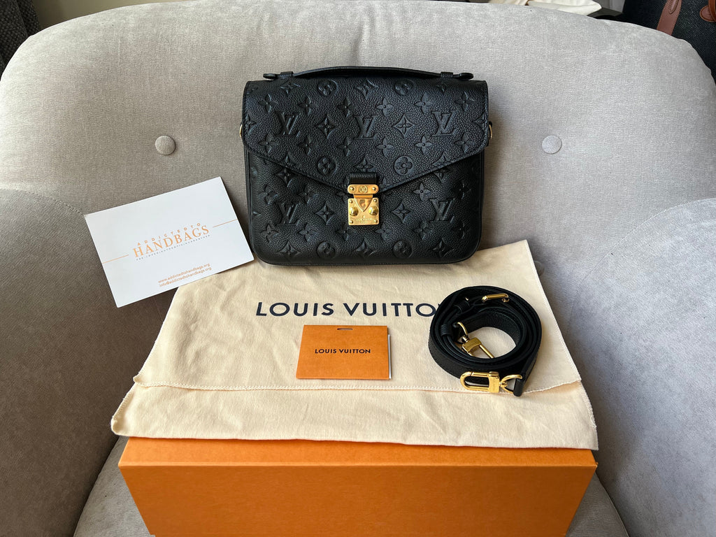 Louis Vuitton Pochette Metis Black Empreinte (RRP £2,110)
